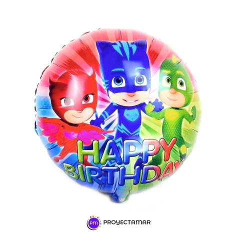 Globo Héroes en Pijamas Circulo 18"