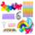 Imagen de Combo Cumpleaños Kit Globos Arcoíris Decoración