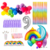 Combo Cumpleaños Kit Globos Arcoíris Decoración en internet