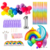 Combo Cumpleaños Kit Globos Arcoíris Decoración