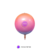 Globo Metalizado Orbz Degrade 22"