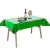 Mantel Metalizado Verde Rectangular - comprar online