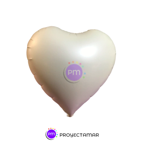 Globo Corazon Manteca Matte 18 Pulgadas