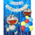 Combo Cumpleaños Globos Doraemon Gato Azul Temática Decoración