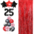 Kit Globos Rojo Negro Deco Super Cumpleaños