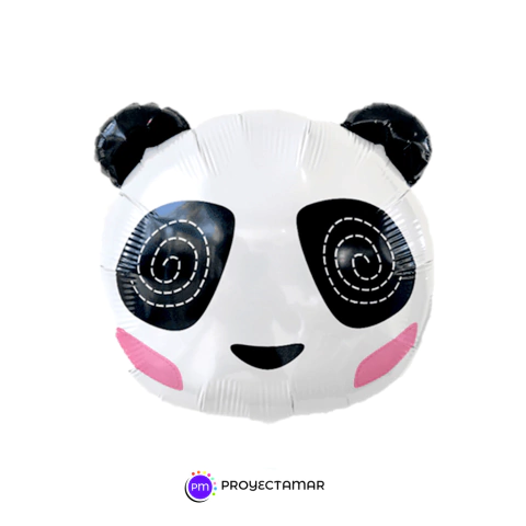 Globo Panda Cabeza Espiral 18"