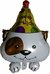 Globos Perro Happy Birthday 18"