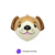 Globo Figura Perro Cabeza 3D Grande