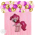 Kit Combo Pony Fucsia Pastel Deco Cumpleaños