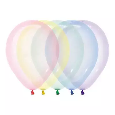Globos Cristal Pastel Sempertex 5" x10