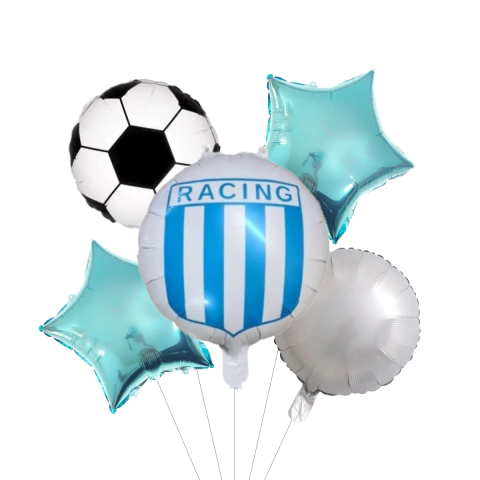 Set 5 Globos Metalizados Racing
