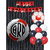 Combo Cumpleaños Globos River Plate Circulo Temática Deco