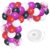 Arco Decorativo 35 Globos Rojo Fucsia Cinta Confetti Cumple