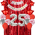 Combo Cumpleaños Globos Temática Rojo Plata