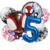 Set Globos Metalizados Personajes Spiderman Miles Cumple - tienda online