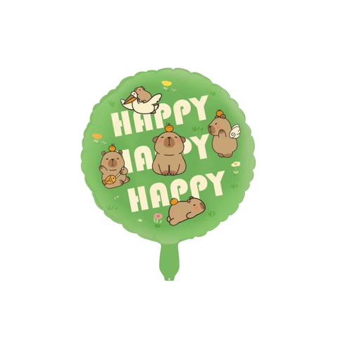 Globo Circulo Capibara 18 Pulgadas Happy - comprar online