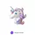 Globo Unicornio Paleta 14" - comprar online