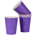 Vasos Polipapel Liso Violeta x6