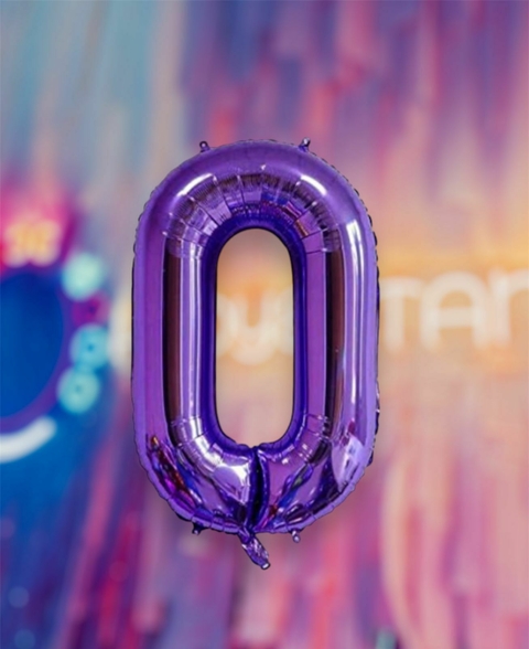 Globo Número Grande Violeta 40"