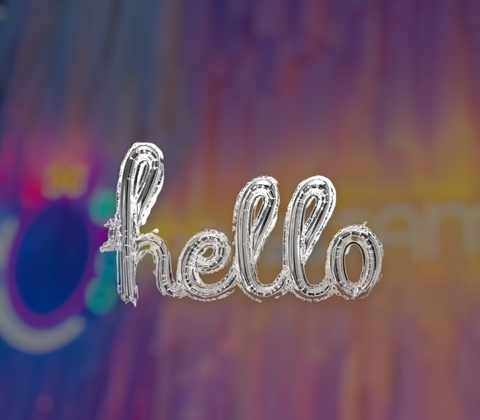 Globo Hello Cursiva