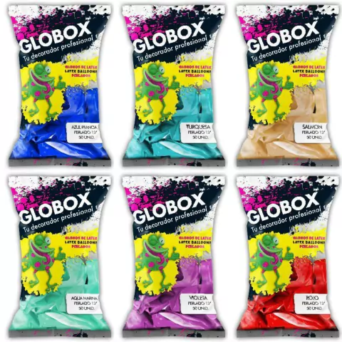 Bolsa Globox Perlados 12" x50