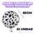Globo Circulo Vaquita Manchas 18" - comprar online