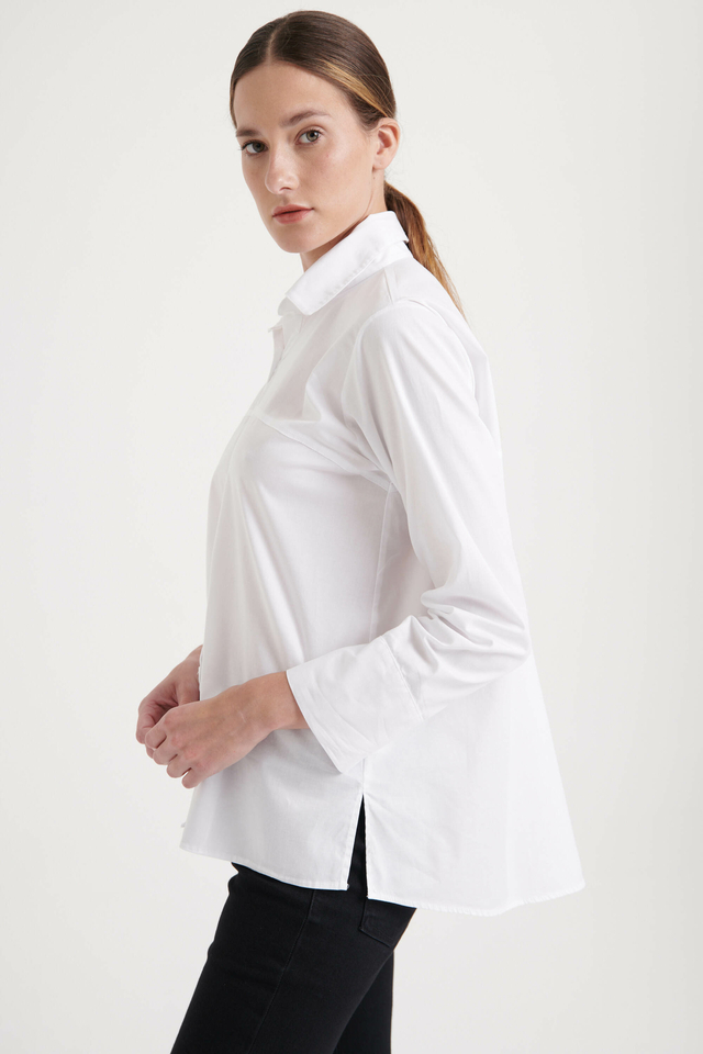 Camisa Maitén Poplin Blanca thumbnail 2