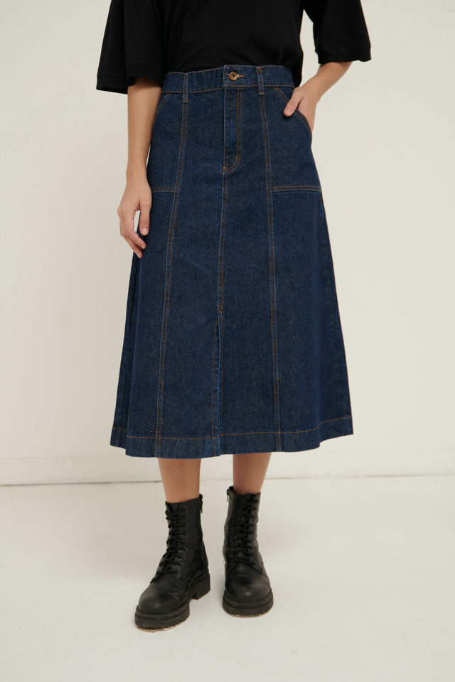 Pollera Blue Straight thumbnail 2