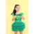 Kit Tutu verde + máscara (nojinho divertidamente) na internet