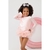 Blusa UV infantil com proteção 50+ amarração lateral