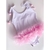 Maiô Lili Especial Páscoa - Branco e Rosa - comprar online