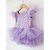 Vestido de Tutu manga de tule Liz Lilás - comprar online