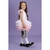 Vestido Tutu Coelhinha branco e rosa tule com brilho - Páscoa - Tutus Lovers