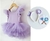 Kit Ursinhos Carinhosos ( Tutu Lilás com brilho + Tiara e Aplique)