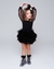 Vestido de Tutu Zoe preto - Manga de organza - comprar online