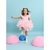 Vestido Tutu Bia rosa manga e saia - Tule com brilho - loja online