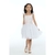 Vestido Ísis em Paetê saia em camadas - Branco