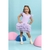 Vestido de Tutu manga de tule Liz Lilás - loja online