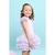 Vestido de Tutu manga de tule Liz Lilás na internet