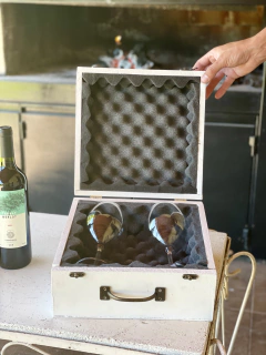 Caja transportadora de copas de vino - tienda online