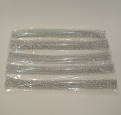HASTE DE CHENILLE METALIZADO PRATA - comprar online