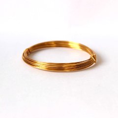 ARAME DE ALUMÍNIO LISO 0.7MM - OURO - comprar online