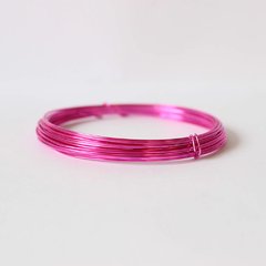 ARAME DE ALUMÍNIO LISO 0.7MM - PINK - comprar online