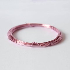 ARAME DE ALUMÍNIO LISO 0.7MM - ROSA BEBÊ - comprar online