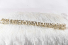 Haste de Chenille Metalizado Ouro c/ prata.