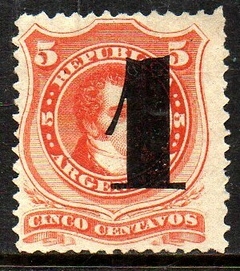00192 Argentina 29 Rivadavia Sobretaxado N