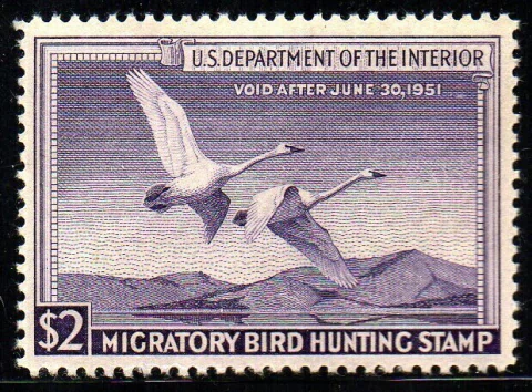 00434 Selos de Licença de Caça aos Patos RW 17 NNN