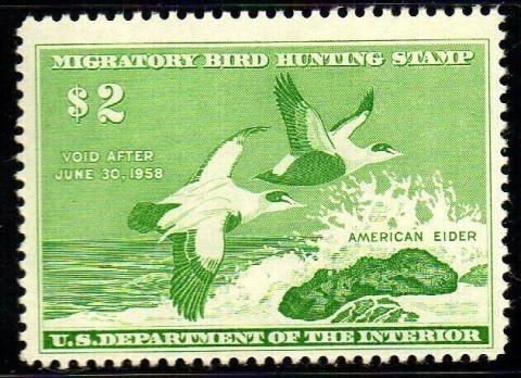 00435 Selos de Licença de Caça aos Patos RW 24 NNN