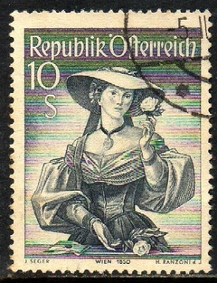 00518 Áustria 754A Trajes Regionais U (a)