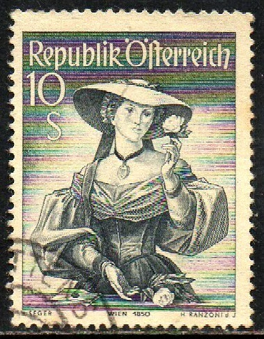 00518 Áustria 754A Trajes Regionais U (b)